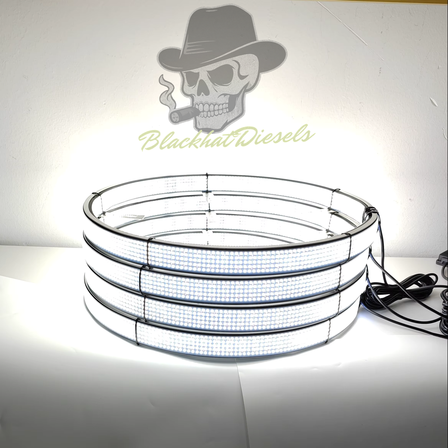 17" 10 Row Pure White Wheel Lights