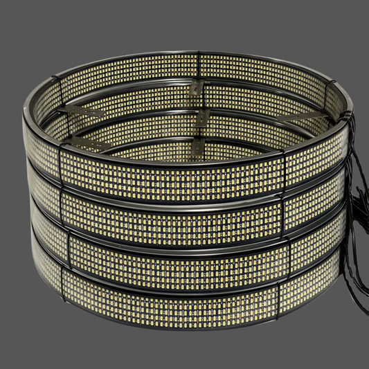 17" 10 Row Pure White Wheel Lights