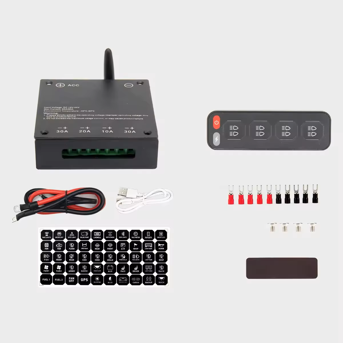 Wireless Remote Switch Panel 4 or 6-way