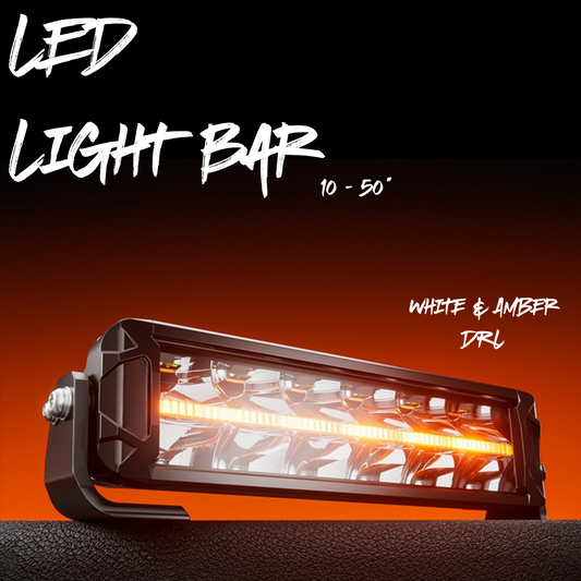 10-50" White/Amber DRL LED Light Bar