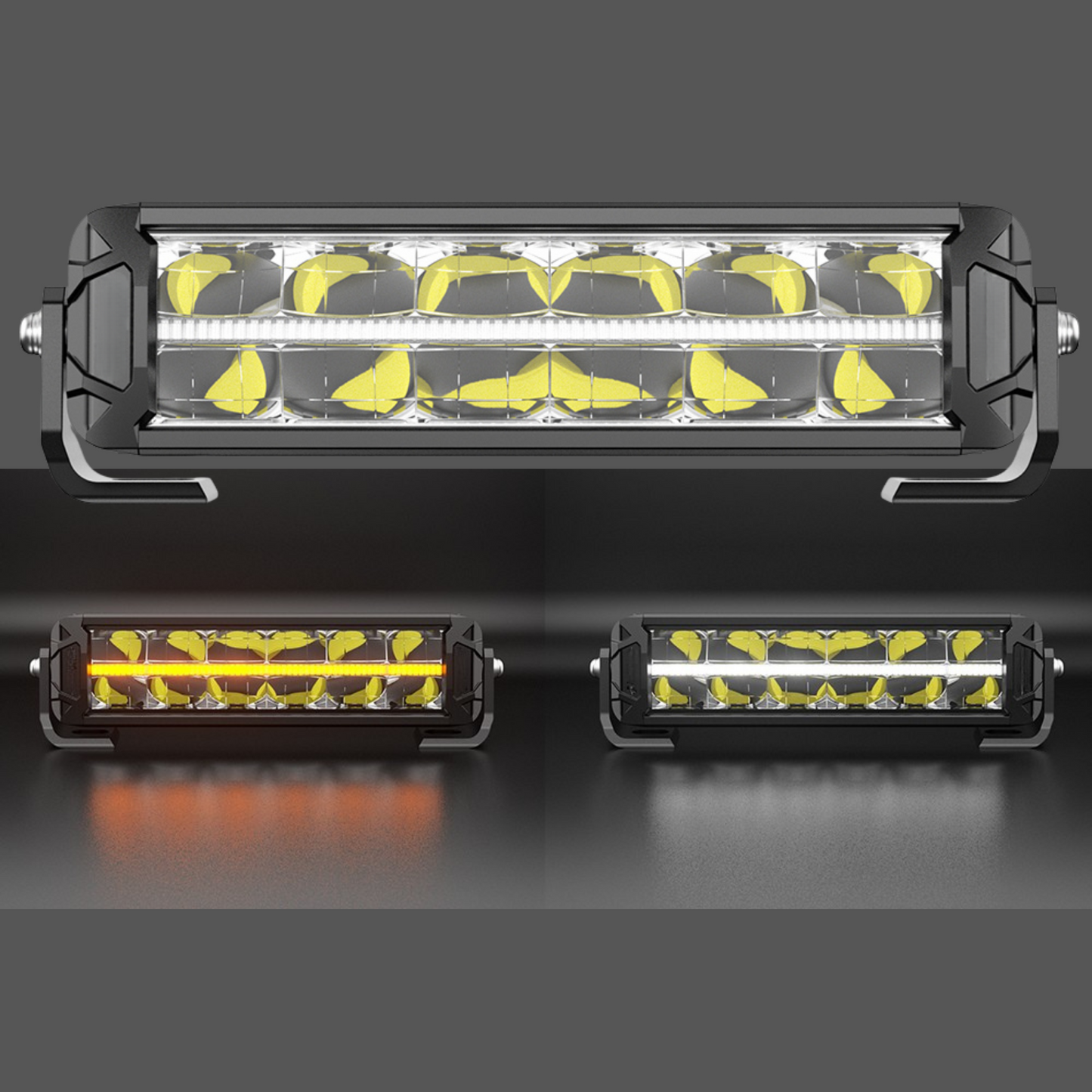 10-50" White/Amber DRL LED Light Bar